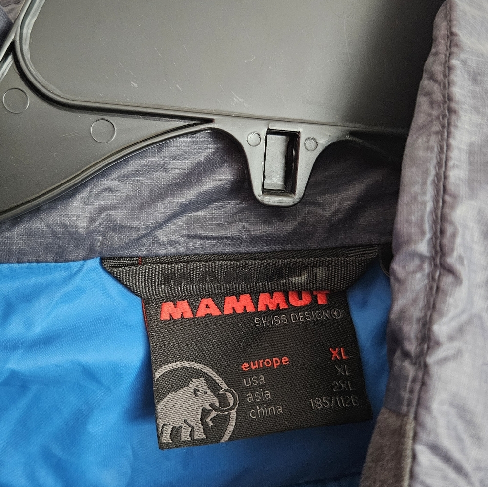 Mammut Jacket Mens Extra Large Blue Broad Down Puffer Lightweight XL - Picture 5 of 5